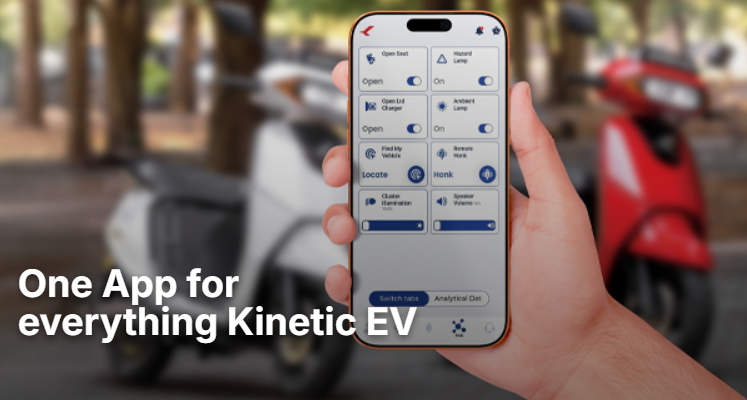 One App for everything Kinetic EV